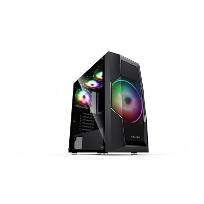 Корпус 2E GAMING TURBO G2057B, без БП, 1xUSB 3.0, 2xUSB 2.0, 1x200mm ARGB fan, 3х120mm ARGB fans, TG Side Panel, ATX, Black 2E-G2057B