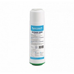 Картридж со смесью EcomixD531 Ecosoft 2.5х10", удаляет жесткость, хлор, железо, марганец, органику. CRV2510ECO