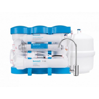 Фильтр обратного осмоса Ecosoft P’URE AQUACALCIUM с минерализацией + комплектом картриджей, Dow Filmtec 75 галл MO675MACPUREECO