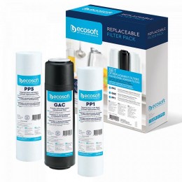Комплект картриджей Ecosoft 1-2-3 Standart (2 полипропилена + уголь) CPV3ECOSTD