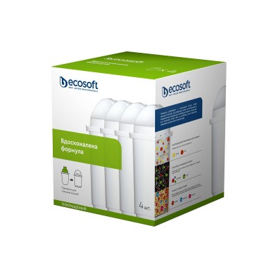 Комплект картриджей Ecosoft улучшен для фильтр-кувшинов Ecosoft и Наша Вода, 3+1шт CRVK4ECO