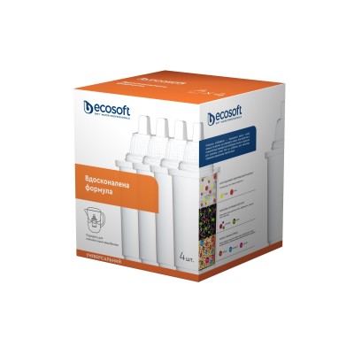 Комплект картриджей Ecosoft Универсальные для фильтр-кувшинов Барьер и Аквафор, 3+1шт CRVKAB4ECO