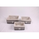 Корзина стеллажная Handy Home "Бантик", с текстильным вкладышем, 25х18х14 см (EW-90 S) Корзина стеллажная Handy Home "Бантик", с текстильным вкладышем, 25х18х14 см (EW-90 S)