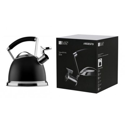 Чайник Ardesto Black Mars, 2,5 л, черный, нержавеющая сталь AR0747KS Чайник Ardesto Black Mars, 2,5 л, черный, нержавеющая сталь AR0747KS