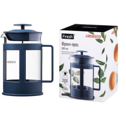 Френч-пресс Ardesto Fresh, 800 мл, синий, пластик, стекло AR1008BEF