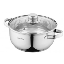 Кастрюля Ardesto Gemini Gourmet, стеклянная крышка, 2.6 л, нержавеющая сталь AR1926BC