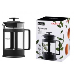 Френч-пресс Ardesto Fresh, 800 мл, черный, пластик, стекло AR1008BLF