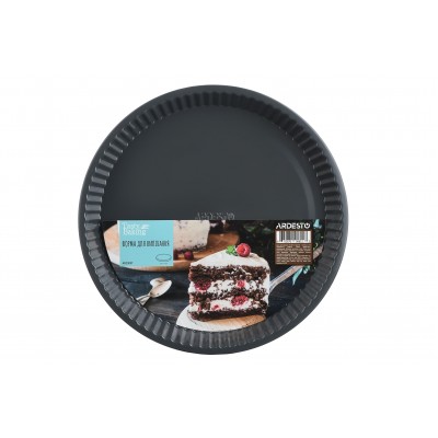 Форма для выпечки Ardesto Tasty baking круглая 30*3 см, серый,голубой, углеродистая сталь AR2303T Форма для выпечки Ardesto Tasty baking круглая 30*3 см, серый,голубой, углеродистая сталь AR2303T