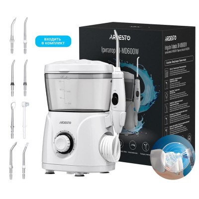 Ирригатор стационарный Ardesto OI-MD600W 600мл 8насадок OI-MD600W Ирригатор стационарный Ardesto OI-MD600W 600мл 8насадок OI-MD600W