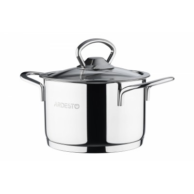 Кастрюля Ardesto AR0609S Luna, стеклянная крышка, 0.9 л, нержавеющая сталь Кастрюля Ardesto AR0609S Luna, стеклянная крышка, 0.9 л, нержавеющая сталь
