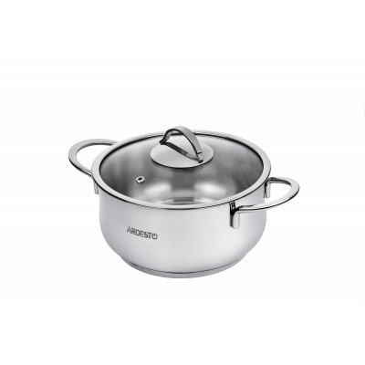 Кастрюля Ardesto AR0718S BLACK MARS, стеклянная крышка, 1.8 л Кастрюля Ardesto AR0718S BLACK MARS, стеклянная крышка, 1.8 л