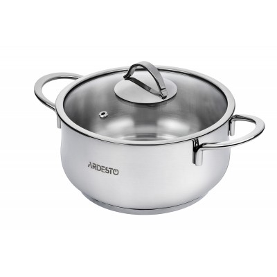 Кастрюля Ardesto AR0743S BLACK MARS, стеклянная крышка, 4.3 л Кастрюля Ardesto AR0743S BLACK MARS, стеклянная крышка, 4.3 л