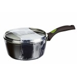 Ковш Ardesto AR2515SA Avocado, стеклянная крышка, 1.5 л