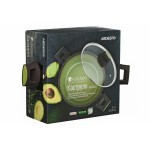 Кастрюля Ardesto AR2535CA Avocado, стеклянная крышка, 3.5 л