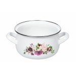 Кастрюля Ardesto AR0120 Magic Flowers, стеклянная крышка, 2 л, белая Кастрюля Ardesto AR0120 Magic Flowers, стеклянная крышка, 2 л, белая