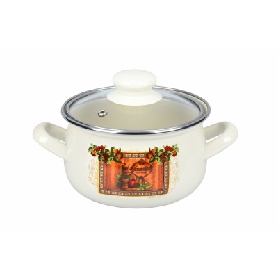 Кастрюля Ardesto AR0315 Italian Gourmet, стеклянная крышка, 1.5 л, айвори Кастрюля Ardesto AR0315 Italian Gourmet, стеклянная крышка, 1.5 л, айвори