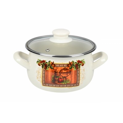 Кастрюля Ardesto AR0320 Italian Gourmet, стеклянная крышка, 2 л, айвори Кастрюля Ardesto AR0320 Italian Gourmet, стеклянная крышка, 2 л, айвори