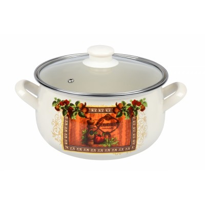 Кастрюля Ardesto AR0335 Italian Gourmet, стеклянная крышка, 3.5 л, айвори Кастрюля Ardesto AR0335 Italian Gourmet, стеклянная крышка, 3.5 л, айвори
