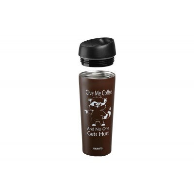 Термочашка Ardesto Coffee time Raccoon 450 мл, коричн., нержавеющая сталь AR2645DML Термочашка Ardesto Coffee time Raccoon 450 мл, коричн., нержавеющая сталь AR2645DML