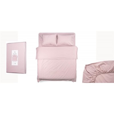 Простынь на резинке Ardesto Mix&Match, 160х200+30см, 100% хлопок, сатин, пудра ART1620FSP Простынь на резинке Ardesto Mix&Match, 160х200+30см, 100% хлопок, сатин, пудра ART1620FSP