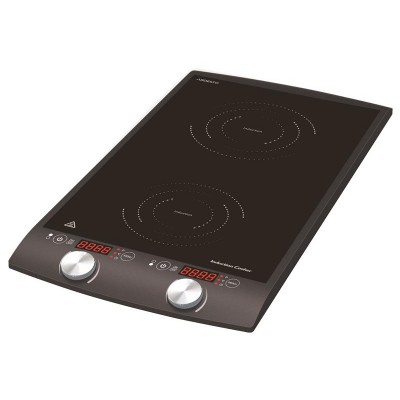 Индукционная электроплитка Ardesto ICS-B216 - 2 конфорки вертикал. 1300+1600Вт/ таймер/ черная ICS-B216