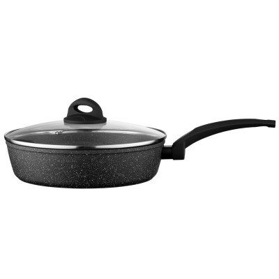 Сковорода Ardesto Gemini Gourmet Viareggio с крышкой 26 см, черный, алюминий AR1926GDL