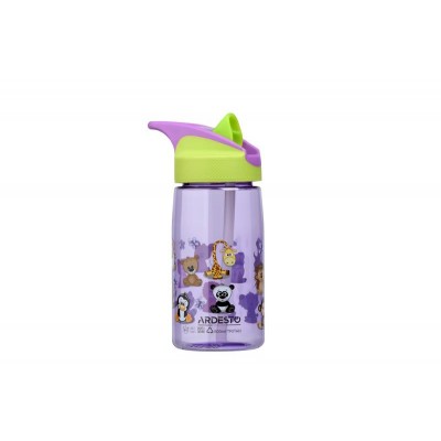 Бутылка для воды Ardesto Funny Animals детская 500 мл,зеленая,тритан AR2201TA