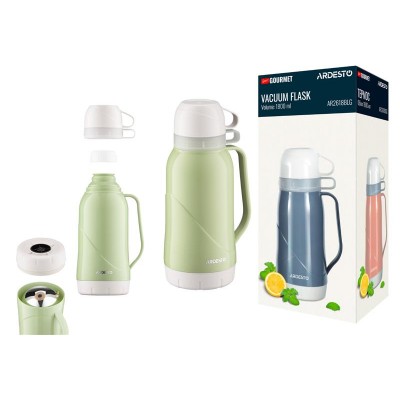 Термос Ardesto Gemini Gourmet, 1800мл, пластик, боросиликатное стекло, зеленый AR2618GRG