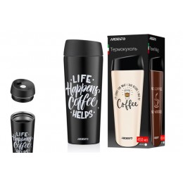 Термочашка Ardesto Coffee Time, 450мл, нержавеющая сталь, черный AR2645BC Термочашка Ardesto Coffee Time, 450мл, нержавеющая сталь, черный AR2645BC