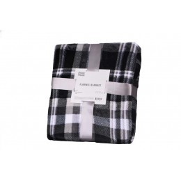 Плед Ardesto Flannel, 160х200см, клетка серая, 100% полиэстер ART0101PB Плед Ardesto Flannel, 160х200см, клетка серая, 100% полиэстер ART0101PB
