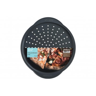 Форма для выпечки Ardesto Tasty baking пиццы 37*33*1,8 см, серый,голубой, углеродистая сталь AR2307T Форма для выпечки Ardesto Tasty baking пиццы 37*33*1,8 см, серый,голубой, углеродистая сталь AR2307T