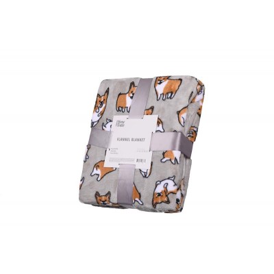 Плед Ardesto Flannel, 160х200см, корги, 100% полиэстер ART0109PB