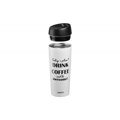 Термочашка Ardesto Coffee time Awesome 450 мл, беж, нержавеющая сталь AR2645DMW Термочашка Ardesto Coffee time Awesome 450 мл, беж, нержавеющая сталь AR2645DMW