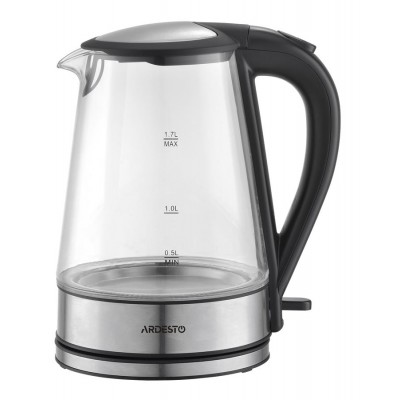 Электрочайник Ardesto EKL-F110 1.7л/2150Вт/strix контроль/стекл. корпус/горловина стекло EKL-F110 Электрочайник Ardesto EKL-F110 1.7л/2150Вт/strix контроль/стекл. корпус/горловина стекло EKL-F110