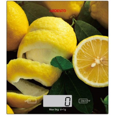 Весы кухонные Ardesto SCK-893LEMON макс. вес 5 кг/разноцвет SCK-893LEMON Весы кухонные Ardesto SCK-893LEMON макс. вес 5 кг/разноцвет SCK-893LEMON