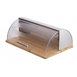 Хлебница Ardesto Gemini 39*28.5*15 см, нержавеющая сталь/пластик/бамбук AR4239BS