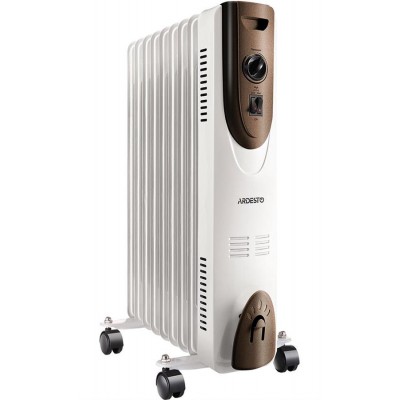 Масляный радиатор ARDESTO OFH-09X1, 20м2, 2000Вт, мех. упр-ние, 9 секций, белый