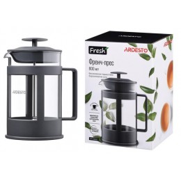 Френч-пресс Ardesto Fresh, 800 мл, серый, пластик, стекло AR1008GF