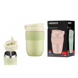 Термочашка Ardesto Cosy, 400мл, нержавеющая сталь, зеленый AR2640GC Термочашка Ardesto Cosy, 400мл, нержавеющая сталь, зеленый AR2640GC