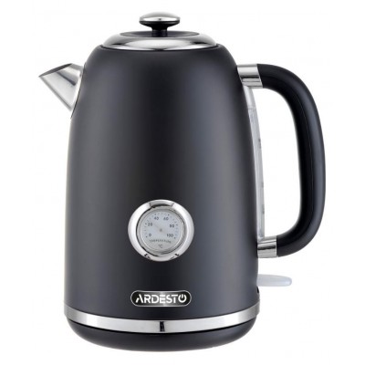 Электрочайник Ardesto EKL-F410BM 1.8л/2200Вт/strix контроль/нерж. сталь/индикатор температуры/чёрный EKL-F410BM Электрочайник Ardesto EKL-F410BM 1.8л/2200Вт/strix контроль/нерж. сталь/индикатор температуры/чёрный EKL-F410BM