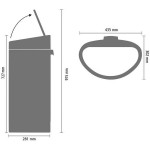 Бак для мусора Brabantia 114809 Touch Bin New 40 л Бак для мусора Brabantia 114809 Touch Bin New 40 л