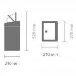Бак для мусора Brabantia 477201 Touch Bin 10 л Бак для мусора Brabantia 477201 Touch Bin 10 л