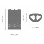 Двухсекционный бак для белья 55 л Brabantia 105029 с пластиковой крышкой Двухсекционный бак для белья 55 л Brabantia 105029 с пластиковой крышкой