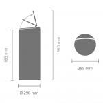 Мусорный бак Brabantia 106866 FlipBin (30л), пластиковая крышка Мусорный бак Brabantia 106866 FlipBin (30л), пластиковая крышка