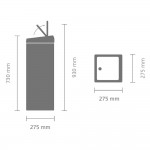 Прямоугольный мусорный бак Brabantia 415906 Touch Bin 25 л Прямоугольный мусорный бак Brabantia 415906 Touch Bin 25 л