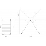 Сушилка для белья напольная Brabantia 101489 - до 20м навески Сушилка для белья напольная Brabantia 101489 - до 20м навески