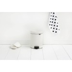 Мусорный бак с педалью 5 л Brabantia 112065, бесшумный