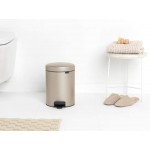 Бак для мусора 5 л Brabantia 304422 PEDAL BIN NEWICON Шампань Бак для мусора 5 л Brabantia 304422 PEDAL BIN NEWICON Шампань