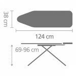 Доска гладильная 124x38 см Brabantia 108846 LAVENDER Доска гладильная 124x38 см Brabantia 108846 LAVENDER