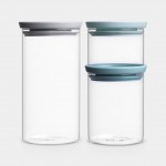 Набор емкостей для хранения: 0,3/0,6/1 л, 3 шт Brabantia 298325 Набор емкостей для хранения: 0,3/0,6/1 л, 3 шт Brabantia 298325